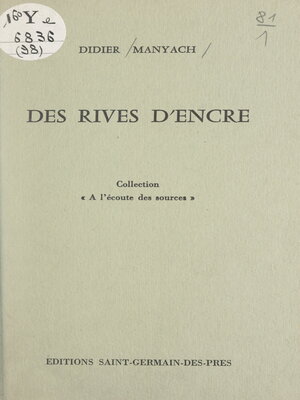 cover image of Des rives d'encre